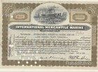 USA 120000 shares IMM International Mercantile Marine 1930 - famous owner