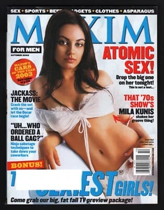 MAXIM MAGAZINE, October 2002, MILA KUNIS COVER, ELISHA CUTHBERT, VG w/ML - Picture 1 of 2