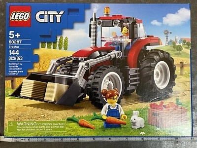 LEGO City Tractor 60287 Cosechadora de Granjas 144 Piezas con 2 Minifiguras y Conejo NUEVO Foto 1 de 4