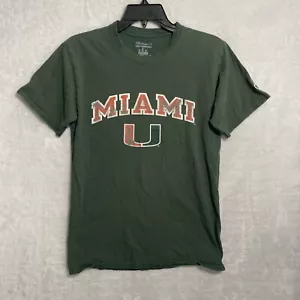 Champion NCAA Mens T Shirt Green Short Sleeve Pullover Crew Neck - Picture 1 of 7
