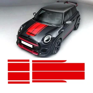 For MINI John Cooper Works F56 JCW Bonnet Rear Racing Stripe Car Sticker Decal - Picture 1 of 14