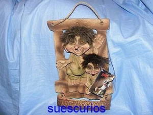 Letrero de bienvenida Norwegian Ny Form Trolls T194 Nyform regalo coleccionable regalo regalo - Imagen 1 de 1