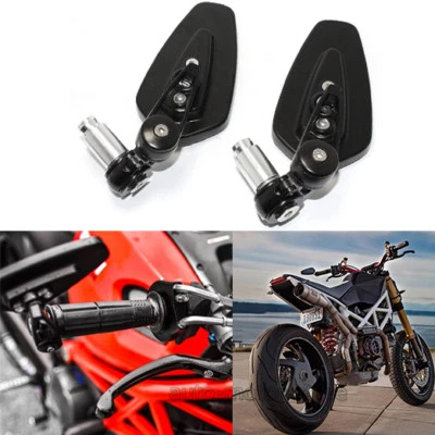 摩托车 7/8 英寸手柄杆端镜适用于杜卡迪 Hypermotard Monster Diavel 美国 — 第 1/4 张图片