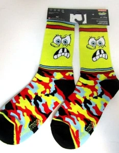 ODD SOX SpongeBob SquarePants, Men's Crew Socks, Fits 6-13, Cotton Blend, NWT - Picture 1 of 3
