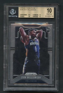 Prizm Zion Williamson #248 RC 2019 novato BGS 10 impecable - Imagen 1 de 2