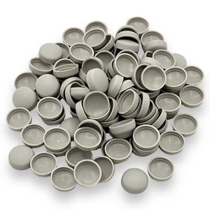 Tornillos de plástico con cubierta atornillados a presión ™ gris mañana, mate de dos piezas 10/12 g - Imagen 1 de 3