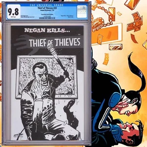 CGC 9.8 Thief of Thieves #33 Convention Sketch Variant SDCC 2016 Negan Kills - Picture 1 of 2