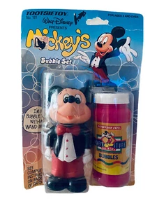 Vintage 1986 Tootsietoy Walt Disney Mickey’s Bubble Set *Rare* Unopened Package - Picture 1 of 8