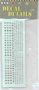 Letras y números negros. I-94 LB100. Calcomanías nuevas 1/87 y escalas más pequeñas - Imagen 1 de 1