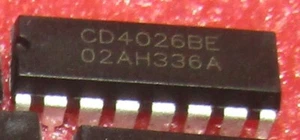 8 pezzi CD4026BE CD4026 CMOS divisorio da banco decennio 7 segmenti DIP16 - Foto 1 di 1