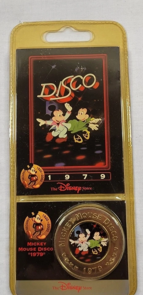 Mickey Mouse Disco Coin 1979 #9 The Disney Decades Coins Card Collection