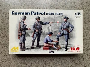 1:35 Assembly model Plastic soldiers. German Patrol 1939-1942 ICM MHobby Ukraine - Picture 1 of 20
