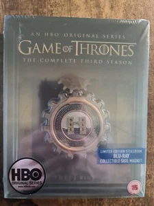 GAME OF THRONES SEASON 3 BLU-RAY LIMITED EDITION STEELBOOK BRAND NEW. - Picture 1 of 6
