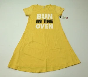 Lamaze Womens Size Small Yellow Knit Bun In The Oven Sleep Dress New - Picture 1 of 3