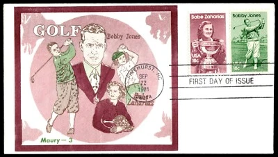 1981 Bobby Jones FDC- Babe Zaharias MAURY Cachet - Image 1 of 2