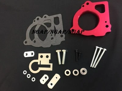 Espaciador de carrocería de acelerador rojo para 03-07 Dodge Dakota Durango 4,7 L y Mitsubishi Raider Foto 1 de 2