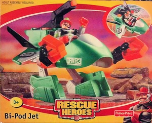 Fisher Price Rescue Heroes Bi-Pod Jet Vehicle New - Picture 1 of 1
