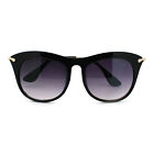 Womens Retro Brow Oversized Cat Eye Horn Rim Designer Fashion Diva Sunglasses