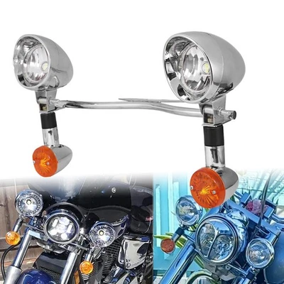 Barra de luz antiniebla de paso para Suzuki Intruder Volusia VS VL 800 1400 1500 Marauder Foto 1 de 4