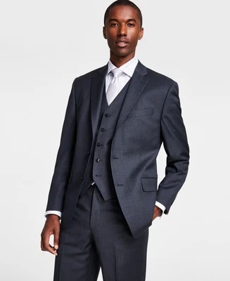 Chaqueta Blazer Traje Michael Kors Para Hombres Calce Clásico 38 R Gris Sólido Elástico Foto 1 de 2