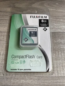 FujiFilm 8GB 100X Compact Flash Card (NEW SEALED) - Picture 1 of 5