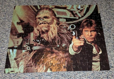 Rompecabezas de 140 piezas Chewbacca Han Solo 1977 Star Wars completo Foto 1 de 4