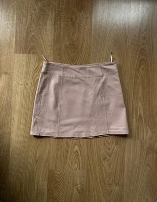 Alexander Wang Nude Lambskin Leather Mini Skirt Size S / EU 36 - Image 1 of 4