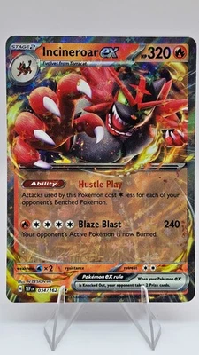 Incineroar ex - 034/162 - SV05: Temporal Forces (TEF) - Image 1 of 2