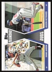 2011 Topps Diamond Duos Series 2 #DD-29 Hank Aaron / Jason Heyward - Picture 1 of 2