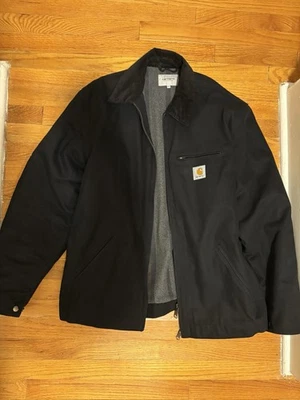 Carhartt WIP Work In Progress OG Detroit Black Jacket Size XXL WORN TWICE - Image 1 of 4