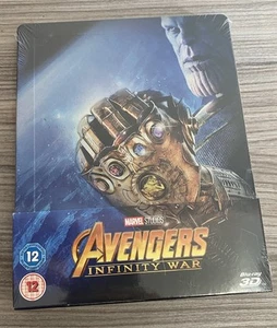AVENGERS INFINITY WAR 3D BLU-RAY LIMITED EDITION STEELBOOK NEW & SEALED - Picture 1 of 2