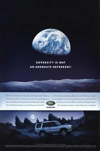 2001 Land Rover: Adversity Is Not Adequate Deterrent Vintage Print Ad - Picture 1 of 1