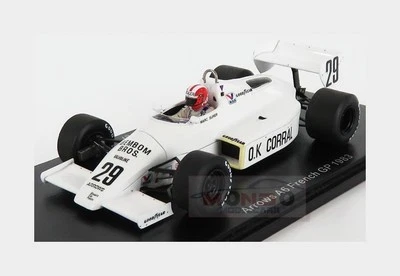 1:43 Spark Arrows F1 A6 #29 French Gp 1983 M.Surer White S5781 Modellino - Immagine 1 di 2