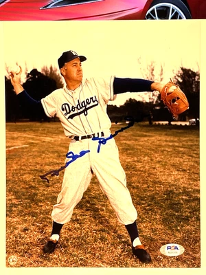 DUKE SNIDER Signed 8x10 Photo BROOKLYN DODGERS - PSA Authenticated - Image 1 of 2