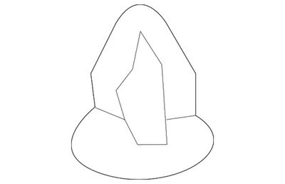 Genuine Lexus Fender Liner Grommet 90189-06067 — 第 1/2 张图片