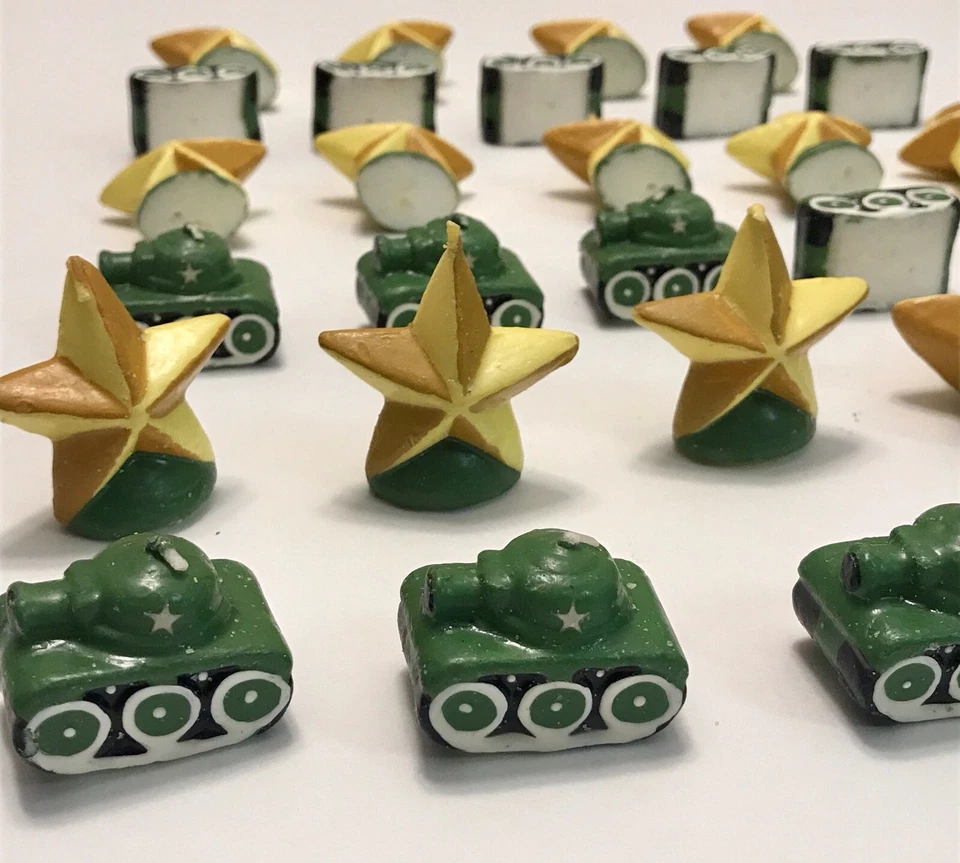 29 Tanques Ejército Estrellas Velas Amscan Mini Moldeado Decorativo Novedad Pastel Militar Foto 1 de 3