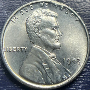 1943 Lincoln Steel Cent BU Brilliant Uncirculated Lot 1 of 25 - Picture 1 of 2