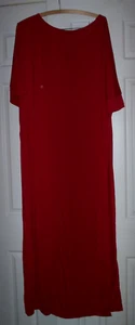 NWT Women's Crimson Red Slit Hem Long Dress, Size XL - Picture 1 of 2