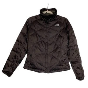 North Face Womens Goose Down Puffer Jacket Metallic Brown Small Fall 2011 FLAWED - Picture 1 of 15