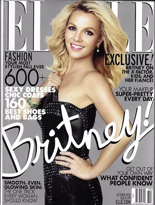 Elle Magazine Britney Spears Fall Fashion Makeup Glowing Skin Accessories 2012 Foto 1 de 4