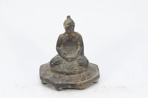 Copper Handmade Antique Tibetan Lord Buddha Sculpture Decor Rare Figurine Craft - Picture 1 of 7
