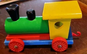 REDUCED!! Vintage Wooden Freight Train Engine HEROS Likely Made in West Germany  - Picture 1 of 1