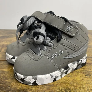 FILA Kinder High Top Schuhe Kleinkind Größe 5 grau - 2 Schnürsenkel C5 - Bild 1 von 7