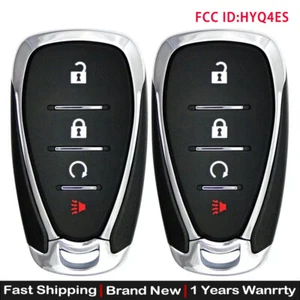 2x REMOTE START KEY FOB 4 BUTTON FOR 2022 2023 CHEVROLET BOLT HYQ4ES 13535665 - Picture 1 of 5
