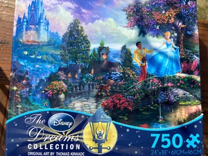 Disney Cinderella Castle Dreams Collection Thomas Kinkade 750 pc Puzzle NEW - Picture 1 of 2