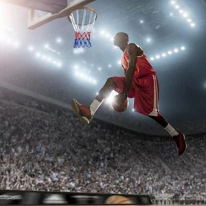 Canestro da basket Basket per tutte le stagioni Rete da basket Tri-Color Sports - Zdjęcie 1 z 6
