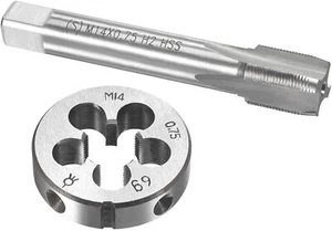 HSS M14 x 0,75 mm Steckgewindebohrer & M14 x 0,75 mm Schneideisen CNC metrisch Kegelgewinde rechts - Bild 1 von 7