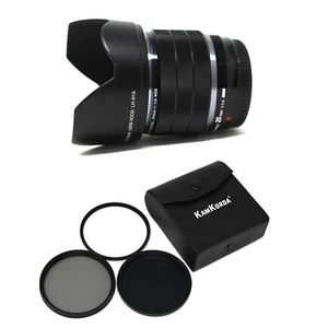 Olympus 20mm f1.4 PRO M.Zuiko Digital ED OM SYSTEM Camera Lens + Filter Kit 58mm - Picture 1 of 13