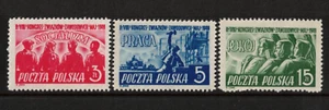1949 Poland Union Stamps Set of 3 SG 646/8 MUH - Picture 1 of 1