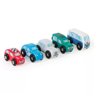 Juego Vehículo Retro Madera Tidlo (Pack de 5) Juego Accesorios - Imagen 1 de 1